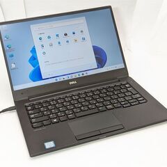 送料無料 高速SSD フルHD 13.3型 ノートパソコン DELL Latitude 7370 中古美品 第6世代 CoreM5 8GB 無線 カメラ Windows11 Office 保証付き
