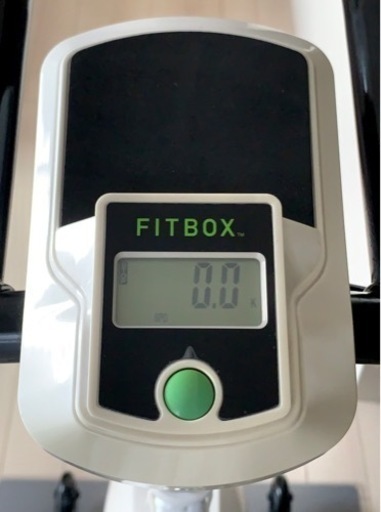 【美品】FITBOX +マット⭐️エクササイズセンサー付き⭐️ホワイト⭐️第3世代⭐️スピンバイク⭐️極静音