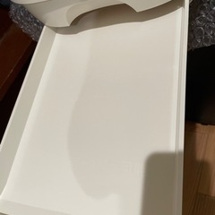 デオトイレ 猫用 トイレ ハーフカバー 本体セット ナチュラルアイボリー  ユニチャームの画像