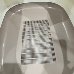 デオトイレ 猫用 トイレ ハーフカバー 本体セット ナチュラルアイボリー  ユニチャームの画像