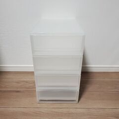 【600円/個】無印良品 ポリプロピレンケース 引出式 浅型 2...