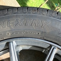 155/65R14 夏タイヤとアルミホイルセットの画像
