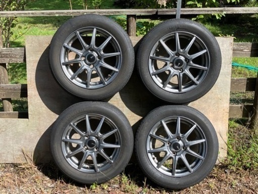 155/65R14 夏タイヤとアルミホイルセット