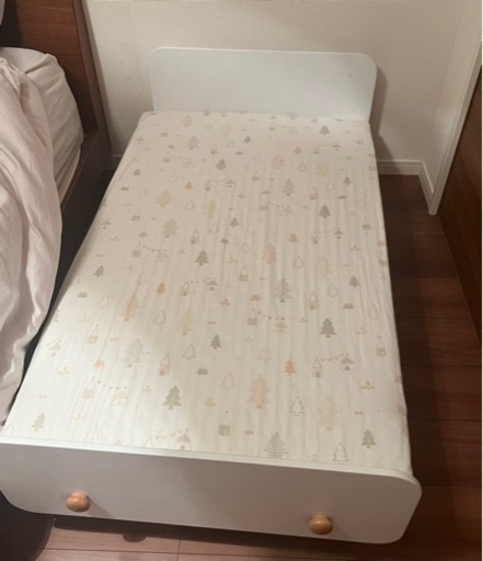 キッズベッド　白