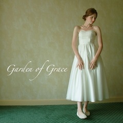 ウェディングドレス  結婚式　アンクル丈 ボレロ付の画像