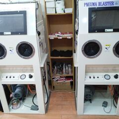 【大幅値下げ】サンドブラスト装置(２台)、エアコンプレッサー☆