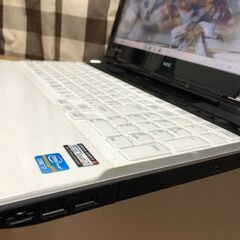 💗１台限定！超高速i7第三・Ａランク美麗美品・新品爆速SSD240GB・Webｶﾒﾗ内蔵・ＮＥＣ・ｸﾘｽﾀﾙﾎﾜｲﾄ・Win11・Win10選択可・Office2021付/15.6ｲﾝﾁ/ﾒﾓﾘ8GB/無線/DVD・CD再生ソフト付No.2309016の画像
