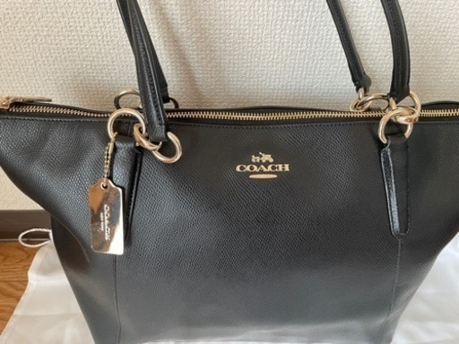 coachゴールドプレートシティトートバッグ・レザー・極美品