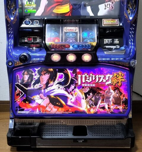 【パチスロ実機】エレコ★バジリスク～甲賀忍法帖～絆【オートプレイ付コイン不要機付】