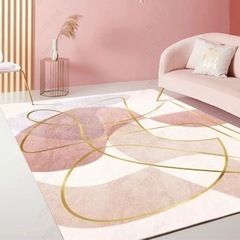 フェミニンカラーデザインラグ　140×200cm