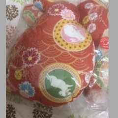 和雑貨 ウサギクッション2個セット の画像