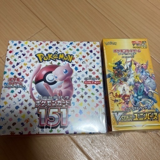 ポケモンカード151、Vスターユニバース各1BOXずつ　計2箱シュリンク付き！！