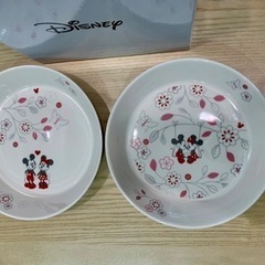 【新品】ディズニー☆ パスタ・カレー皿 2枚セット(ピンク)の画像