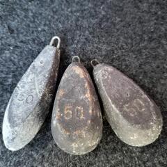🎣釣具　沖釣用おもり　50号×3　70号×1　重りは消耗品です。　280円お得！　節約できますの画像