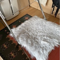 パイプ椅子 クリアチェア　韓国風家具の画像