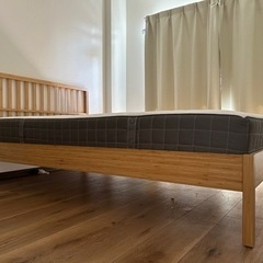 ＊値下げ＊IKEA KONGSHUS コングスフース ベッドフレーム　竹