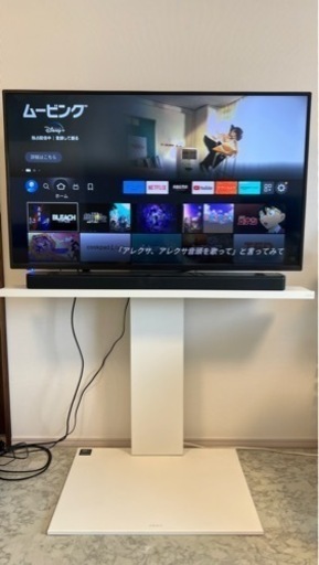 4k QLED50インチテレビ、BOSEサウンドバー700、テレビスタンド、firestick4kのセット
