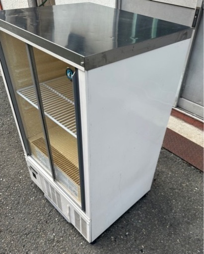 【動確済み】ホシザキ 業務用 縦型 小型 冷蔵ショーケース SSB-63CL2 156L 幅630×奥550×高さ1080 厨房 業務用冷蔵庫 グラス冷蔵 大阪発