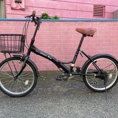 【引き渡し者決まりました】折りたたみ自転車　黒　20インチ　※近...