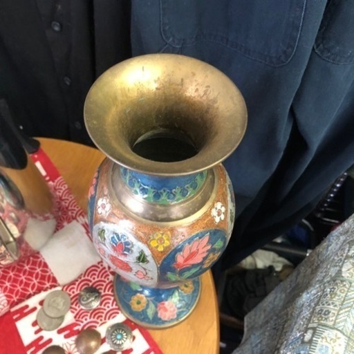 ⭐︎真鍮製　花瓶　七宝焼⭐︎
