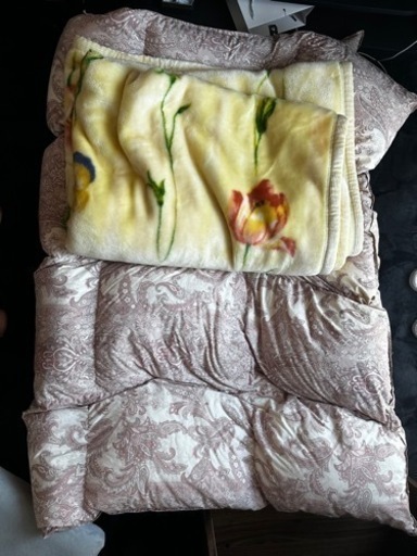 【引越しの為出品】羽毛布団\u0026毛布セット　シングル