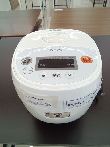 ★ジモティ割あり★ NEOVE 炊飯器 3合炊き 20年製 動作確認／クリーニング済み HJ690