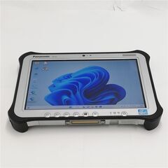 送料無料 超高速SSD 10.1型 タブレット Panasonic TOUGHPAD FZ-G1AABZZCJ 中古良品 Core i5 4GB 無線 Wi-Fi Windows11 Office クレードル付の画像