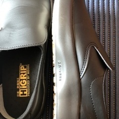 シューズ　黒　25.5㎝の画像