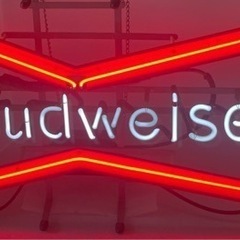 230916レトロ ネオン管 Budweiserバドワイザー 屋内用広告燈 中古