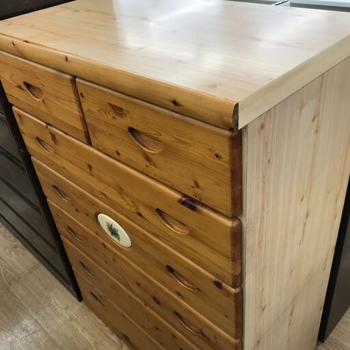 ★ジモティ割あり★  タンス 茶色 H112×W80×D45 クリーニング済み KJ2917