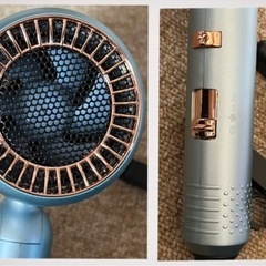 未使用 ★ヘアドライヤー Blu-ray hair care  ブルー  動作OK 軽量 コンパクト  ＊＊除菌 保湿ジェル 500mlを１本サービスの画像