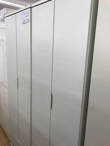 ★ジモティ割あり★  クローゼット 白 H180×W59×D55 クリーニング済み KJ2922