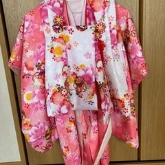 ※取引中　子供の着物　京都瑠璃雛菊サイズ100〜120の画像