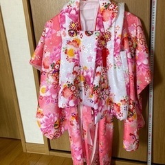 ※取引中　子供の着物　京都瑠璃雛菊サイズ100〜120の画像