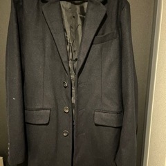 値下げ可！メンズ　ロングコート　ネイビー M