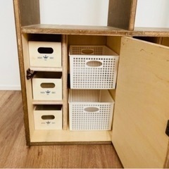 木製ロッカー　幼児　小学生の画像