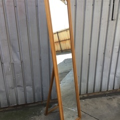 姿見　鏡　ライトブラウンの画像