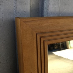 姿見　鏡　ライトブラウンの画像