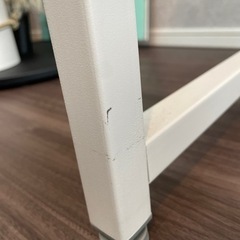 お値下げ【学習机, ワークデスク】ホワイト/ 95×48×72の画像