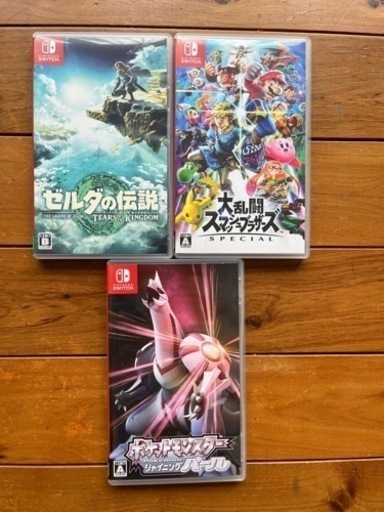 大乱闘スマッシュブラザーズ、ゼルダの伝説 Tears of the Kingdom、ポケモンシャイニングパール