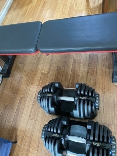 可変式40kgダンベル×2  &  折り畳みベンチ