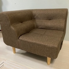 1人がけ用ソファー ブラウン