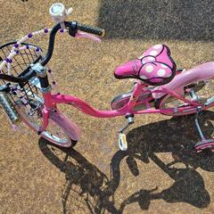 16インチ補助輪付き自転車  ディズニー  子供 キッズ ジュニア