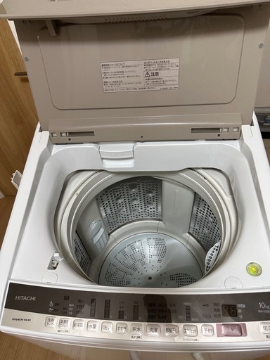 日立　縦型洗濯機ビートウォッシュ　BW-V100E 2019年製