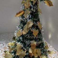 クリスマスツリー（金、ゴールド）