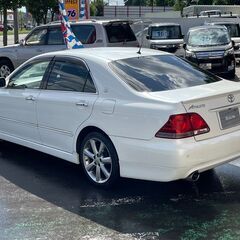 全国自社ローン！！全国納車始めました！！クラウンアスリート！i-Four！特別価格コミコミ62万円！　4WD　後期　フロントリップ　ダウンサス　Bカメラ　運転席電動シート　クルコン　ドライブモード　ナビ　純正AW　車検R6.11月まで　本州仕入れ！の画像