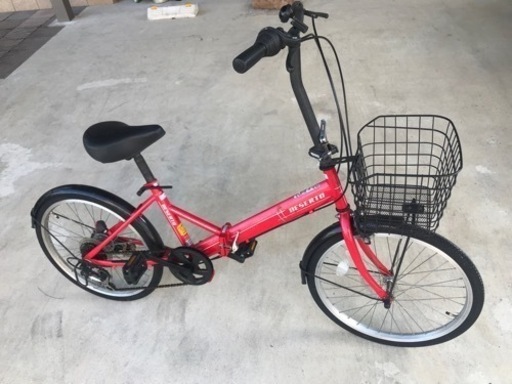 高岡市　変速機付き折り畳み自転車