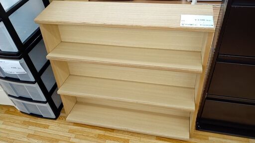 ★ジモティ割あり★  ラック ナチュラル H78×D37×W90 クリーニング済み YJ646