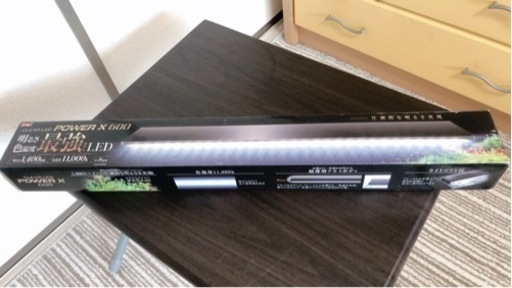 水槽用ライト　クリアLED POWER X 600[幅60cm水槽用](白)1色 薄型LED