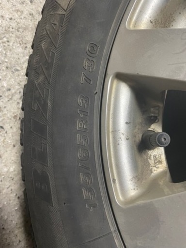 冬タイヤホイール付き　155/65/r13